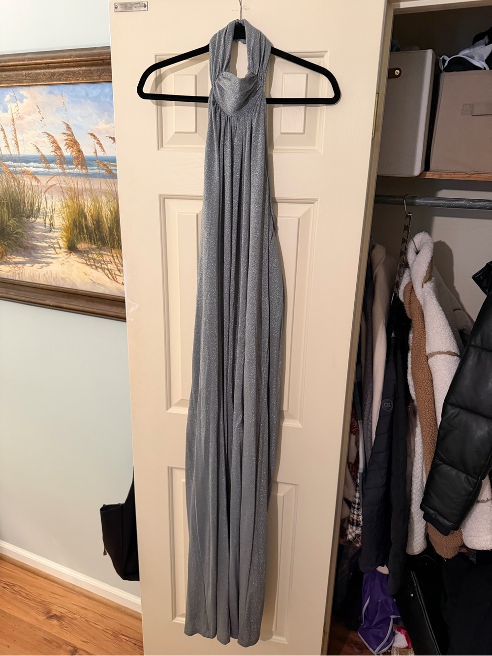 TCEC Silver Halter Jumpsuit